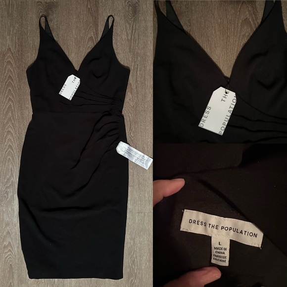 Anita Crepe Cocktail Dress
Dress the Population black size L Large - Picture 2 of 10